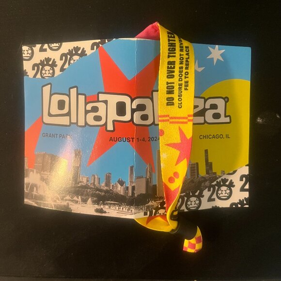 Lollapalooza 4-day GA wristband